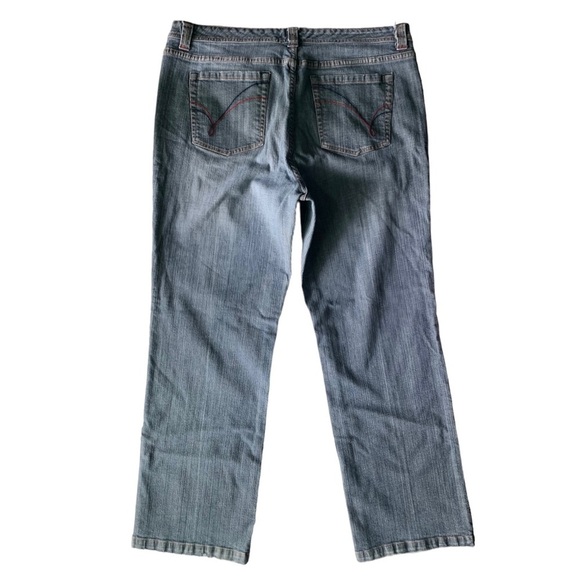 Venezia Y2K Straight Leg Denim Blue Jeans, [Sz 18W] - Picture 5 of 9